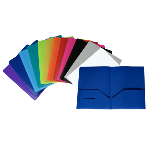 Port Folio En Poly 2 Pochettes PFPL2 Coul Ass Port Folio