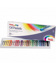 Pastel à l'HUILE (gras) (25 couleurs) PENTEL (no PHN-25)