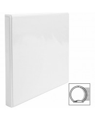 Relieur de présentation Offix/Business Source anneaux RONDS (1/2 po.) BLANC (pas disponible avec anneaux en D)
