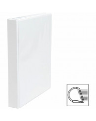 Relieur de présentation (anneaux en D) Offix/Business Source (1 po.) BLANC