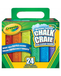 Craies pour trottoir lavables (paquet de 24) - Crayola (no 51-3556)