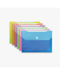 Enveloppe en poly givré, attache velcro WINNABLE/MERANGUE/VLB (format lettre, coul. ass.) (no EN-10/9097-x) 