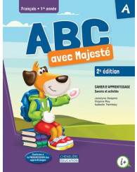 ABC avec Majesté, 1re année, Cahiers d'apprentissage A/B − Version imprimée + aide-mémoire + activités interactives - 1 an (2e Éd.) - ISBN 9998201810089 
