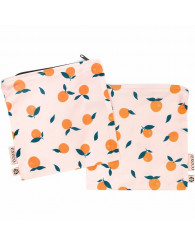 Pochette à collation (ens. de 2) EXECO - ORANGE (no EX25501OR)