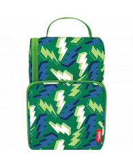 Boîte à lunch THERMOS verticale (à deux compartiments) - Éclairs (fond vert) (N4250002006)