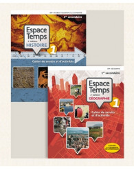 Espace Temps Sec. 1 - COMBO: Géographie et Histoire - Cahiers de savoirs et d'activités + Ensemble numérique - ÉLÈVE, 2e éd. (12 mois) - ISBN 9782761389631