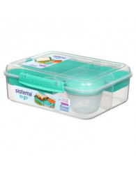 Boîte à repas - Contenant à nourriture Sistema To Go - Boîte à lunch Bento (1,65 litres)