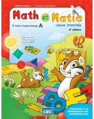 Math et Mathie-1re année-Cahiers A/B-2e édition (incluant le carnet des savoirs) (no 214725) - ISBN 9782761766067