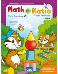 Math et Mathie-2e année-Cahiers A/B-2e édition (incluant le carnet des savoirs) (no 214728) - ISBN 9782761766098