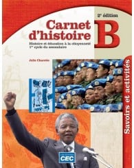 Carnet d'histoire B, Sec.2, Cahier savoirs et activités-2e édition (no 250829) - ISBN 9782761734004