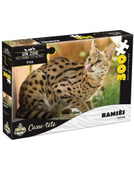 Casse-tête 300 pièces - Un zoo pas comme les autres - Ramsès - serval - Gladius