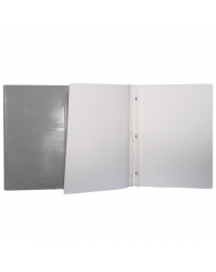 Duo-tang (3 attaches) en carton laminé LG (34000-GY) GRIS