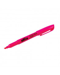 Surligneur style stylo, pointe biseauté Offix - ROSE