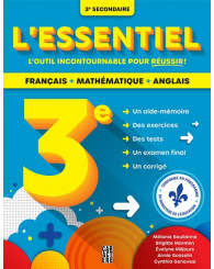 L'essentiel - secondaire 3 - français/mathématique/anglais - Nouv. Éd. - ISBN 9782897429089