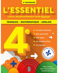 L'essentiel - secondaire 4 - français/mathématique/anglais - Nouv. Éd. - ISBN 9782897429072