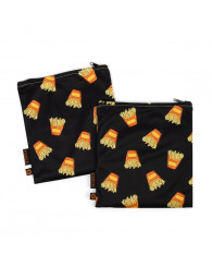 Pochette à collation (ens. de 2) EXECO - FRITES (no EX24501BK)