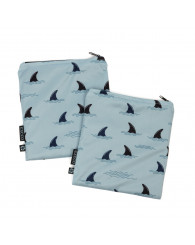 Pochette à collation (ens. de 2) EXECO - REQUINS (no EX24501BE)