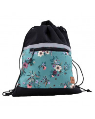 Sac fourre-tout nanö (FLEURS) turquoise 