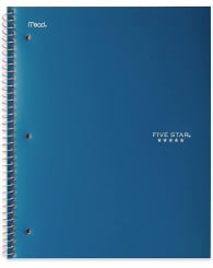 Cahier avec spiral QUADRILLÉ, 1 sujet @200p. (avec pochette) FIVE STAR HILROY (no 79-120)