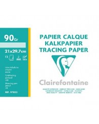 Pochette de 12 feuilles de Papier Calque 21x29,7cm - Clairefontaine (97853C)