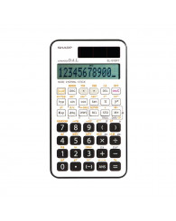 Calculatrice scientifique (169 fonctions) (alimentation solaire et  à pile) SHARP EL-510 RTB (*incluant 0,20$ d'écofrais)