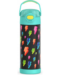 Bouteille isotherme (470 ml) THERMOS - Éclairs (fond noir) (F42105LIG6)