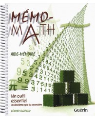 Mémo-math, sec. 3, 4 et 5  - aide-mémoire (2e cycle du secondaire)
