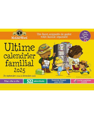 Tableau/Calendrier familial de frigo MotherWord® (2024-2025) (9.5x15po.)/(38.1x24.1cm) français