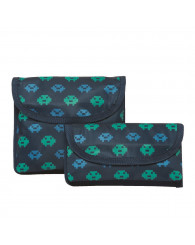 Pochette à collation et sandwich (ens. de 2) EXECO - ARCADE BLEU (no EX24500BE) (Jusqu'à épuisement des stocks!)