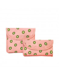 Pochette à collation et sandwich (ens. de 2) EXECO - KIWI ROSE (no EX24500KW) (Jusqu'à épuisement des stocks!)