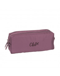 Étui à crayons, 2 compartiments CLÉO - ROSE (no C24292RB)