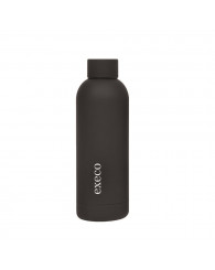 Bouteille isotherme (500 ml) EXECO - NOIR fini velours (XGB501SBK)
