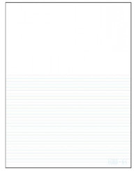 Grande tablette de papier de PROJET (8.5x11po.) ÉCOLO 6C