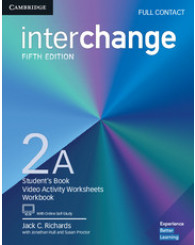 Interchange Level 2A, Full Contact with Online Self-Study 5th edition - ISBN 9781316624005 (couverture bleue)