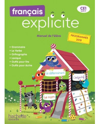 Français explicite CE1, manuel de l'élève, Hachette - Édition 2019 - ISBN 9782016271919