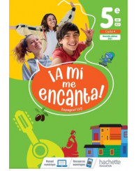 A mi me encanta! 5e, A1/A1+, espagnol LV2, livre de l'élève, Hachette 2021 - ISBN 9782017030423