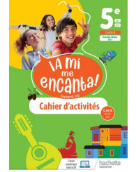 A mi me encanta! 5e, A1/A1+, espagnol LV2, cahier d'activités, Hachette 2021 - ISBN 9782017030515
