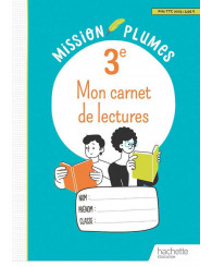 Mission plumes - Mon carnet de lectures 3e, éd.2023 - ISBN 9782017224037