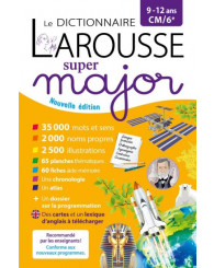 Dictionnaire Larousse Super Major 9-12 ans, CM/6e - ISBN 9782036019454 (ou Équivalent)