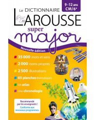 Dictionnaire Larousse Super Major 9-12 ans, CM/6e - (ancien code 9782036019454) - ISBN 9782036068537 