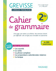 Cahier de grammaire Grevisse 2de : terminologie 2020, tout le programme : + de 300 exercices - ISBN 9782210116849