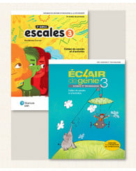 Combo Escales 3, 2e éd. mise à jour et Éclair de génie 3 - Cahiers + Ens. num.- ISBN 9782766108701 (anc.code 9782766100538)