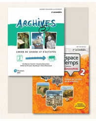 COMBO: Archives 2 + Espace Temps-Géographie 2 (2e éd.) avec Ens. num. 1 an - ISBN 9782766105977