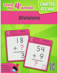Cartes éclair - 4e année - Divisions