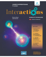 Interactions secondaire 4 - Cahier d'apprentissage ST-STE (incluant les exercices interactifs) (no 224527) - ISBN 9782766211951