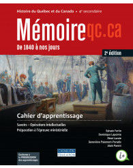 Mémoire.qc.ca - 2e cycle (4e secondaire) 2e édition - COMBO: Cahier d'apprentissage - version imprimée ET numérique + activités interactives + Fascicule préparation à l'épreuve ministérielle - 1 an - ISBN 9998202510698///9998202510681