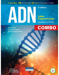 ADN ST-ATS, 3e édition - 3e secondaire - COMBO - Cahier d'apprentissage versions imprimée et numérique + activités int. et l'aide-mémoire - ISBN 9998202210819