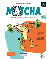 Matcha - 4e année - Cahiers A/B + aide-mémoire + recueil de situations problèmes (2e édition) - ISBN 9998202410196