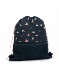 Sac fourre-tout ORO (PAPILLONS) bleu foncé