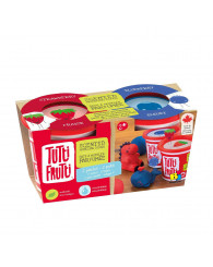 Ensemble de 2 pâtes à modeler Tutti Frutti - DUO - fraise et bleuet 